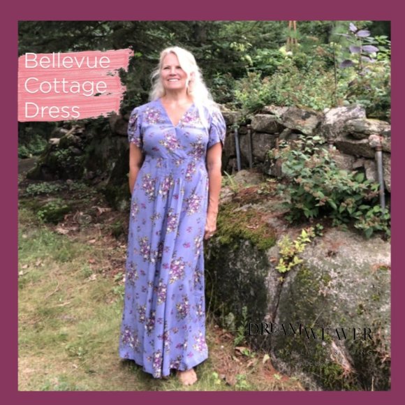 Bellevue Cottage Dress Periwinkle - Picture 7 of 7